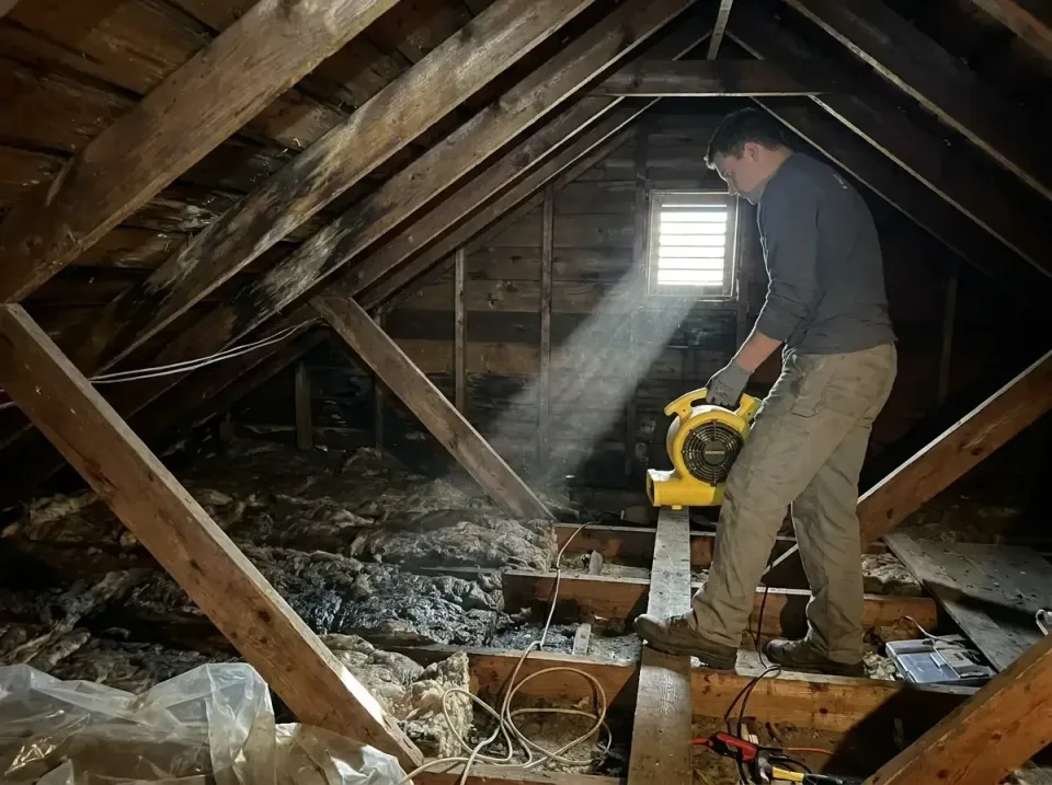 attic-water-damage-drying-proc-007 — frequently asked questions, Emergency Water Extraction & 24/7 Flood Response in Redwood…